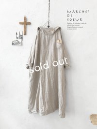 MARCHE' DE SOEUR／フードワンピース・生成り