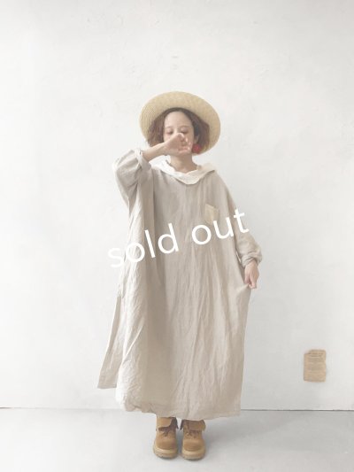 画像14: MARCHE' DE SOEUR/フードワンピース・生成り