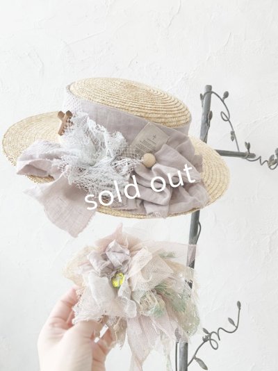 画像3: pollenbienco／アンティークレースの帽子・C