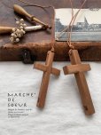 画像1: MARCHE' DE SOEUR／木の十字架ネックレス (1)