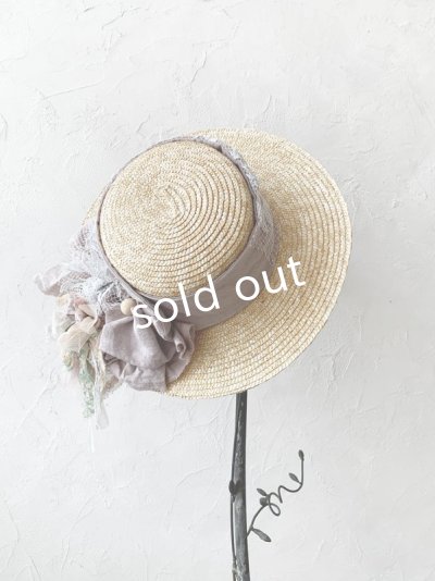 画像5: pollenbienco／アンティークレースの帽子・C