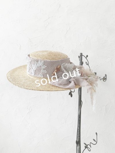 画像4: pollenbienco／アンティークレースの帽子・C