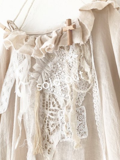 画像3: pollenbienco/アンティークレースのラッフルワンピース