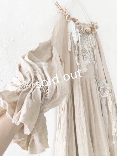 画像8: pollenbienco/アンティークレースのラッフルワンピース