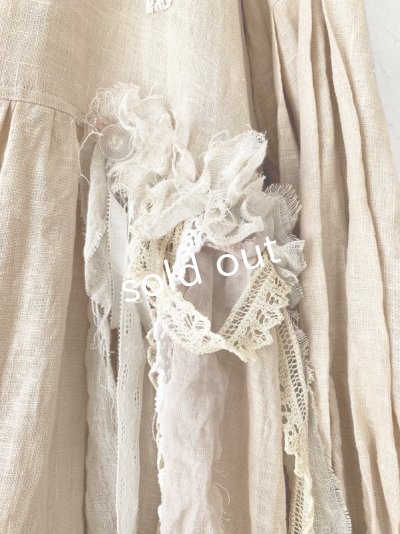 画像7: pollenbienco/アンティークレースのラッフルワンピース