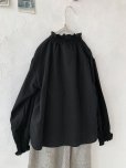 画像9: nous rendent heureux／シャーリングブラウス・黒