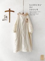 画像1: MARCHE' DE SOEUR／フードワンピース・オフ×ベージュ (1)