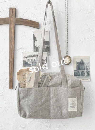 画像6: MARCHE' DE SOEUR／ボストンバッグ・リトアニアリネン