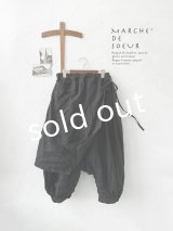 MARCHE' DE SOEUR/ タブリエパンツ・黒