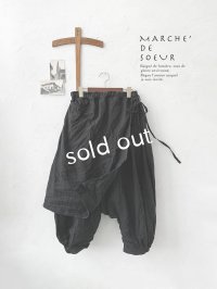MARCHE' DE SOEUR/ タブリエパンツ・黒