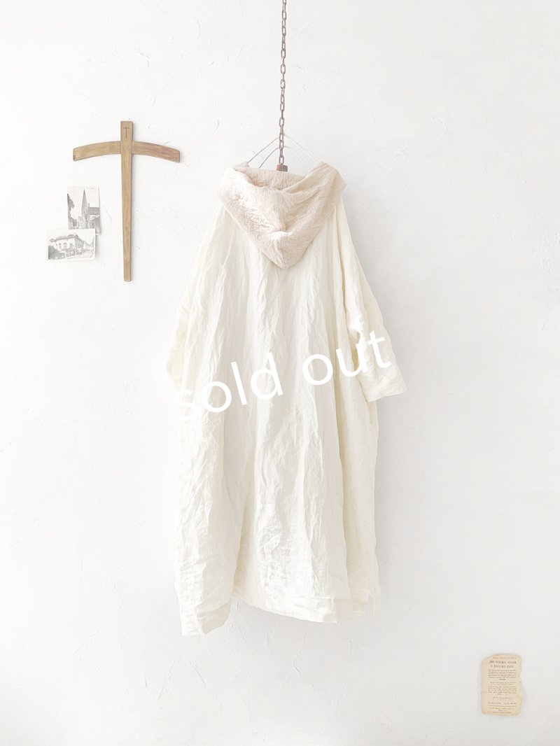 画像11: MARCHE' DE SOEUR／フードワンピース・オフ×ベージュ (11)
