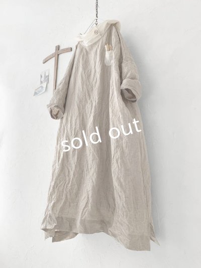画像7: MARCHE' DE SOEUR／フードワンピース・生成り×オフ