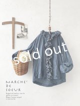MARCHE' DE SOEUR／フローフリルブラウス・ダンガリー