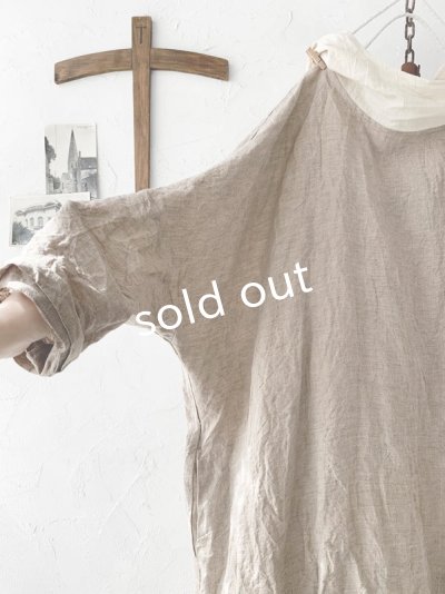 画像6: MARCHE' DE SOEUR／フードワンピース・生成り×オフ