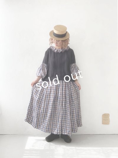 画像8: MARCHE' DE SOEUR／サイドリボンスカート・ブルーチェック