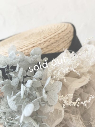 画像8: pollenbienco／プリザーブドフラワーの帽子・黒