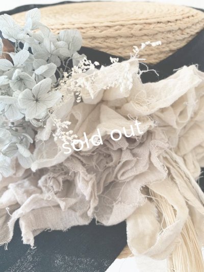 画像3: pollenbienco／プリザーブドフラワーの帽子・黒