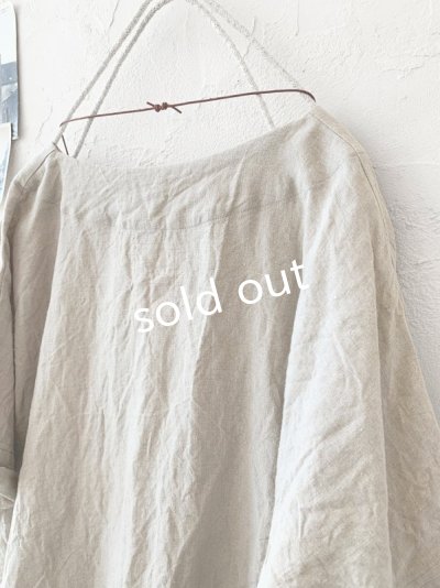 画像7: MARCHE' DE SOEUR/リネンプルオーバー・生成り