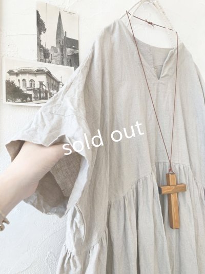 画像4: MARCHE' DE SOEUR/ギャザーワンピース・生成り