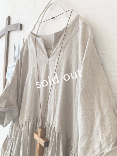 画像3: MARCHE' DE SOEUR/ギャザーワンピース・生成り