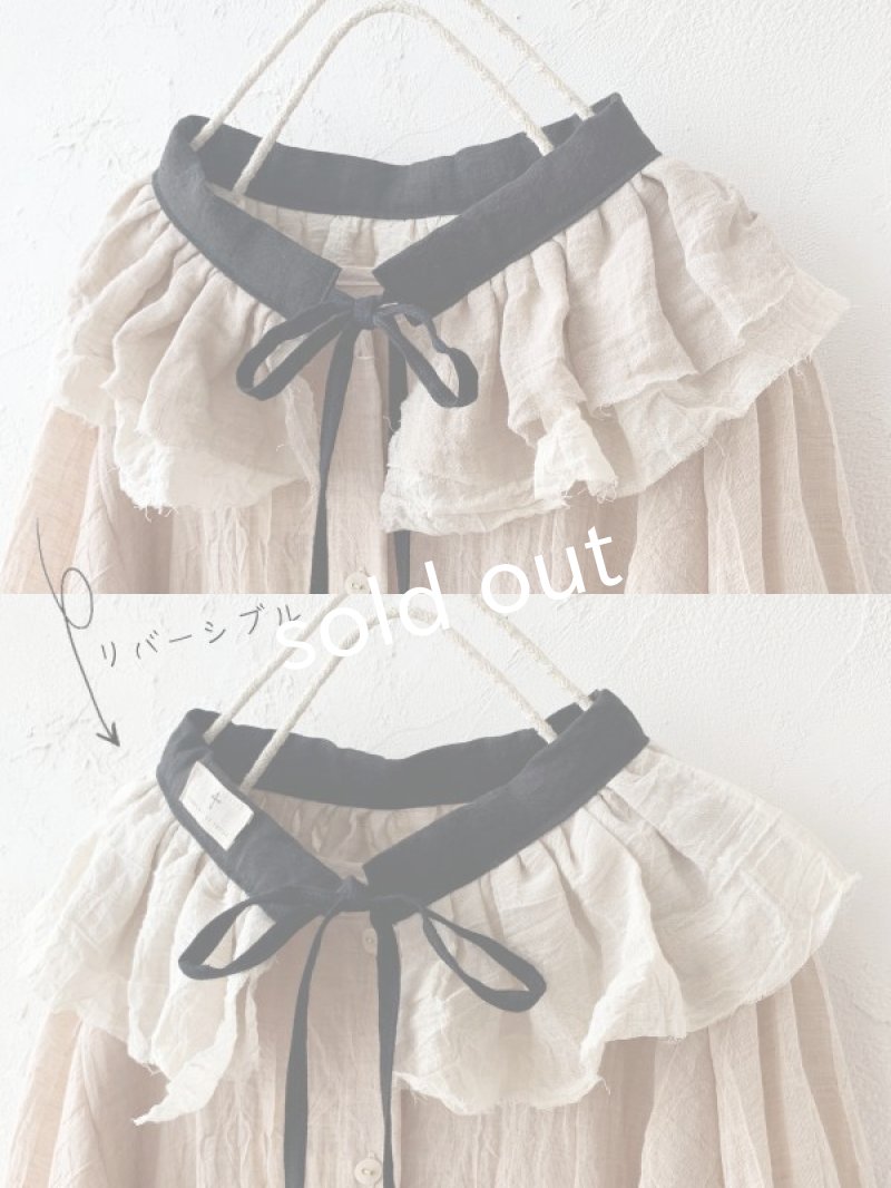 画像11: MARCHE' DE SOEUR／付け襟つき２wayワンピース・紅茶 (11)