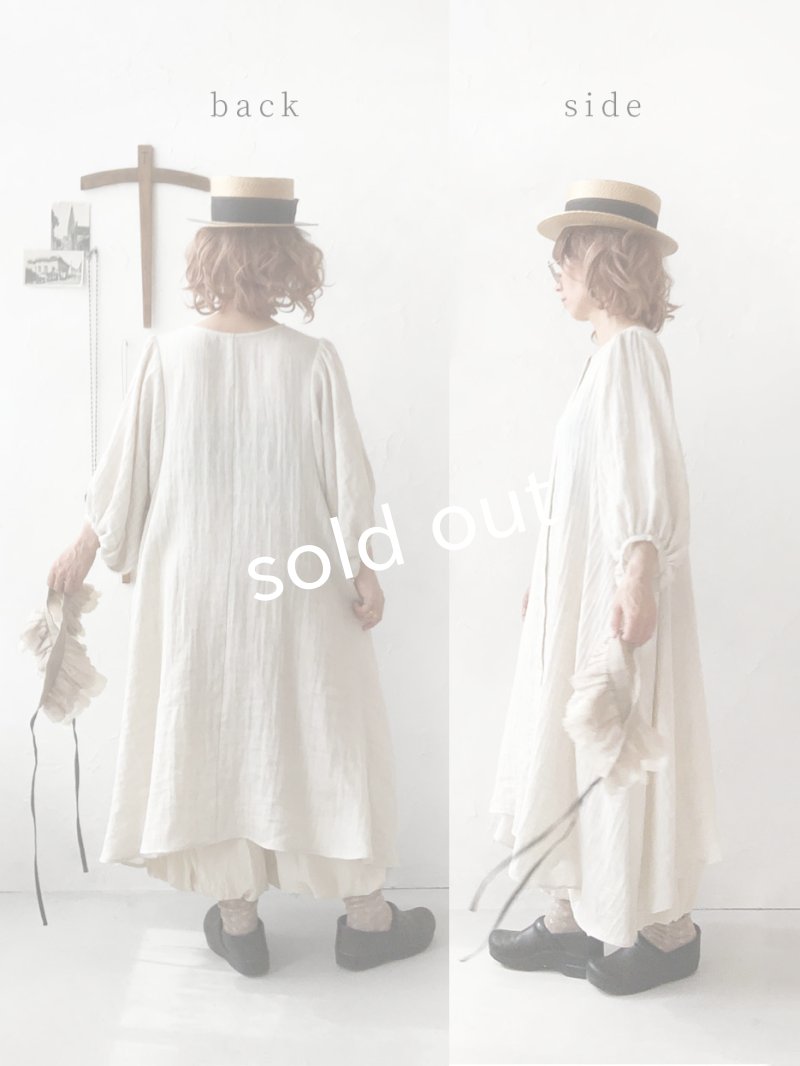 画像16: MARCHE' DE SOEUR／付け襟つき２wayワンピース・ナチュラル (16)