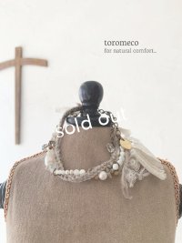 toromeco／裂き編みブレスレット・mocha