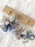 画像5: toromeco／裂き布フープ耳飾りhortensia・blue mix (5)