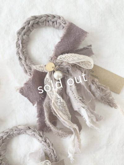 画像6: toromeco／裂き編みのシュシュantique