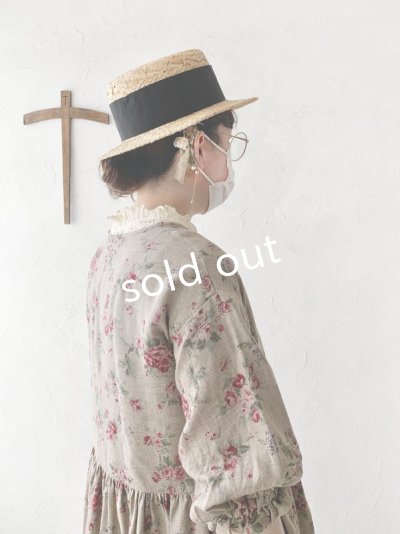 画像8: toromeco/コットンシルクのイヤーフック・antique blue