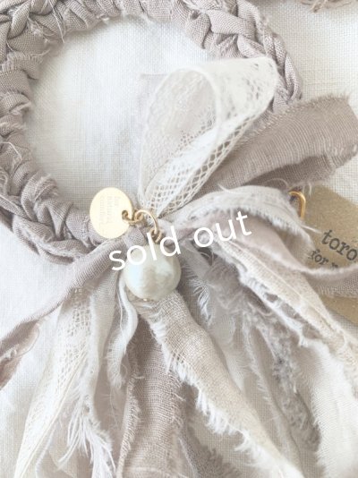 画像3: toromeco／裂き編みのシュシュantique