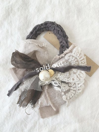 画像2: toromeco／裂き編みのシュシュbig ribbon