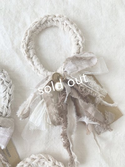 画像6: toromeco／裂き編みのシュシュantique