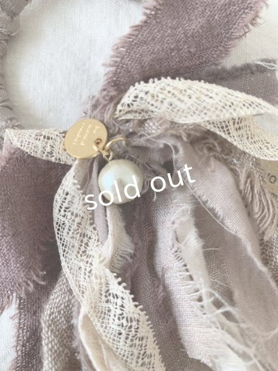 画像7: toromeco／裂き編みのシュシュantique