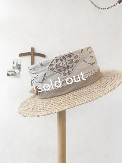 画像5: pollenbienco/アンティークレースの帽子・A