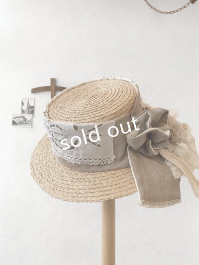 画像3: pollenbienco/アンティークレースの帽子・A