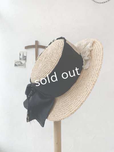 画像5: pollenbienco／アンティークレースの帽子・E