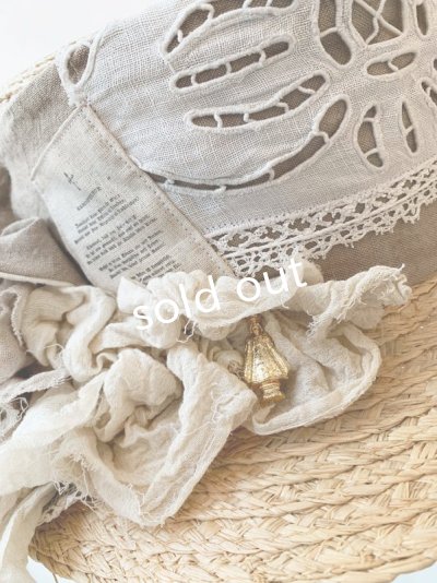 画像7: pollenbienco/アンティークレースの帽子・A
