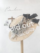pollenbienco／アンティークレースの帽子・E