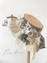 pollenbienco／アンティークレースの帽子・C
