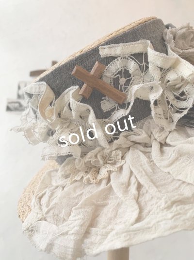 画像3: pollenbienco/アンティークレースの帽子・C