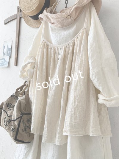 画像3: Avenue／ギャザーキャミソール・ミルク