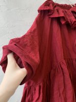 画像3: MARCHE' DE SOEUR／大きなラッフル襟プルオーバー・ファナージュダークレッド (3)