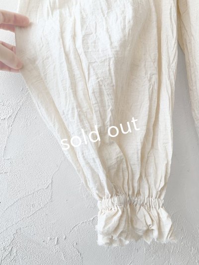 画像4: MARCHE' DE SOEUR/ ギャザーパンツ・ハーフリネンアイボリー
