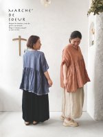 画像9: MARCHE' DE SOEUR／ギャザープルオーバー・遠州織ブラッドオレンジ (9)