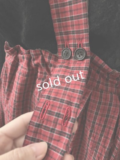 画像5: Reliure／ワンショルダースカート・赤チェック