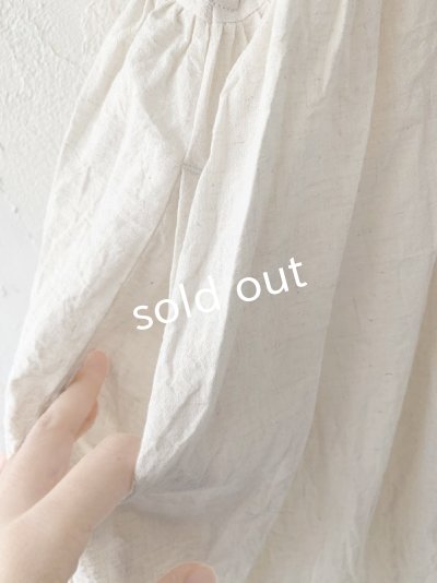 画像5: MARCHE' DE SOEUR/ ギャザープルオーバー・ハーフリネンアイボリー