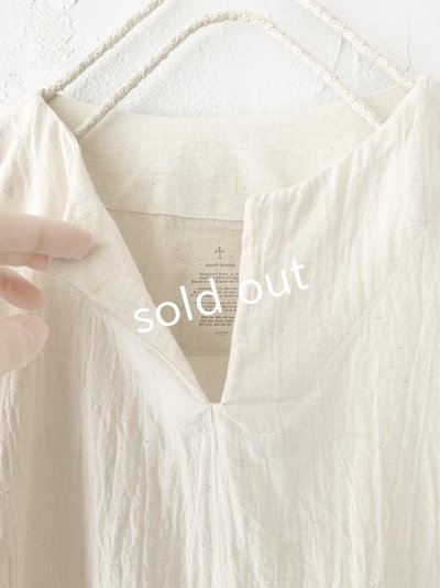 画像4: MARCHE' DE SOEUR/ ギャザープルオーバー・ハーフリネンアイボリー
