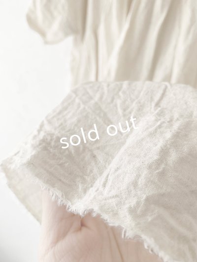 画像6: MARCHE' DE SOEUR/ ギャザープルオーバー・ハーフリネンアイボリー