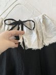 画像8: MARCHE' DE SOEUR/ ラッフル襟プルオーバー・アイボリー×黒 (8)